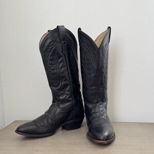 Tony Lama Black Western Boots